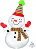 S/SHAPE:SMILING SNOWMAN P35