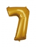 Large Number 7 Gold Foil Balloon N34