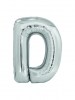 Large Letter D Silver Foil Balloon N34