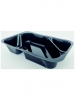 GRANNY S BLACK PLASTIC TRAY 3 COMPARTMENTS